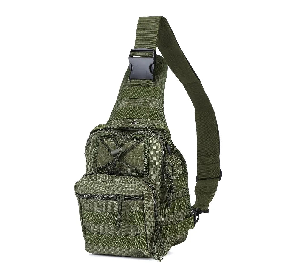 Men's Camo Chest Bag Nylon Crossbody Messenger Pack