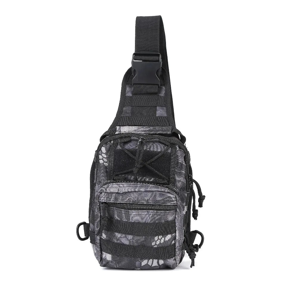 Men's Camo Chest Bag Nylon Crossbody Messenger Pack