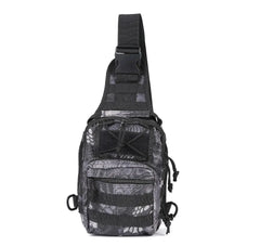 Men's Camo Chest Bag Nylon Crossbody Messenger Pack