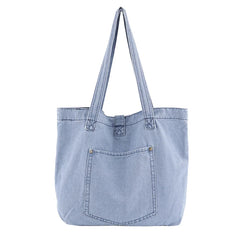Large Capacity Denim Single Shoulder Handbag Women Bag