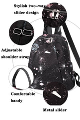 Anti-theft Backpack Oxford Cloth Shoulder Bag Large Capacity for Teen Girls