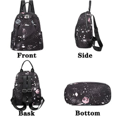 Anti-theft Backpack Oxford Cloth Shoulder Bag Large Capacity for Teen Girls
