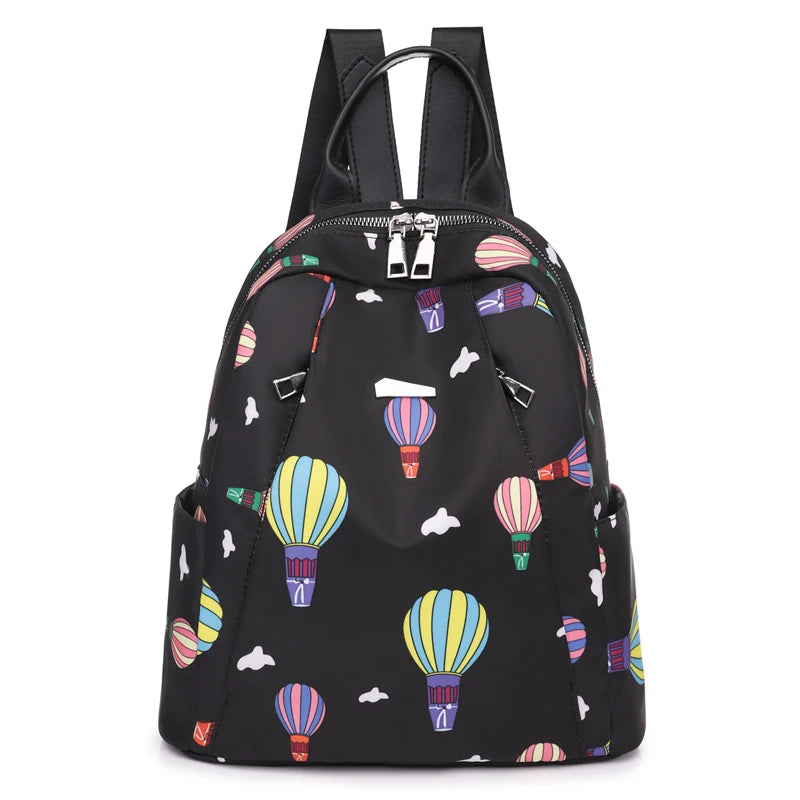 Anti-theft Backpack Oxford Cloth Shoulder Bag Large Capacity for Teen Girls