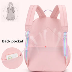 Rainbow Shoulder Strap School Bag for Teenagers Girls Children's Waterproof