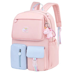 Rainbow Shoulder Strap School Bag for Teenagers Girls Children's Waterproof