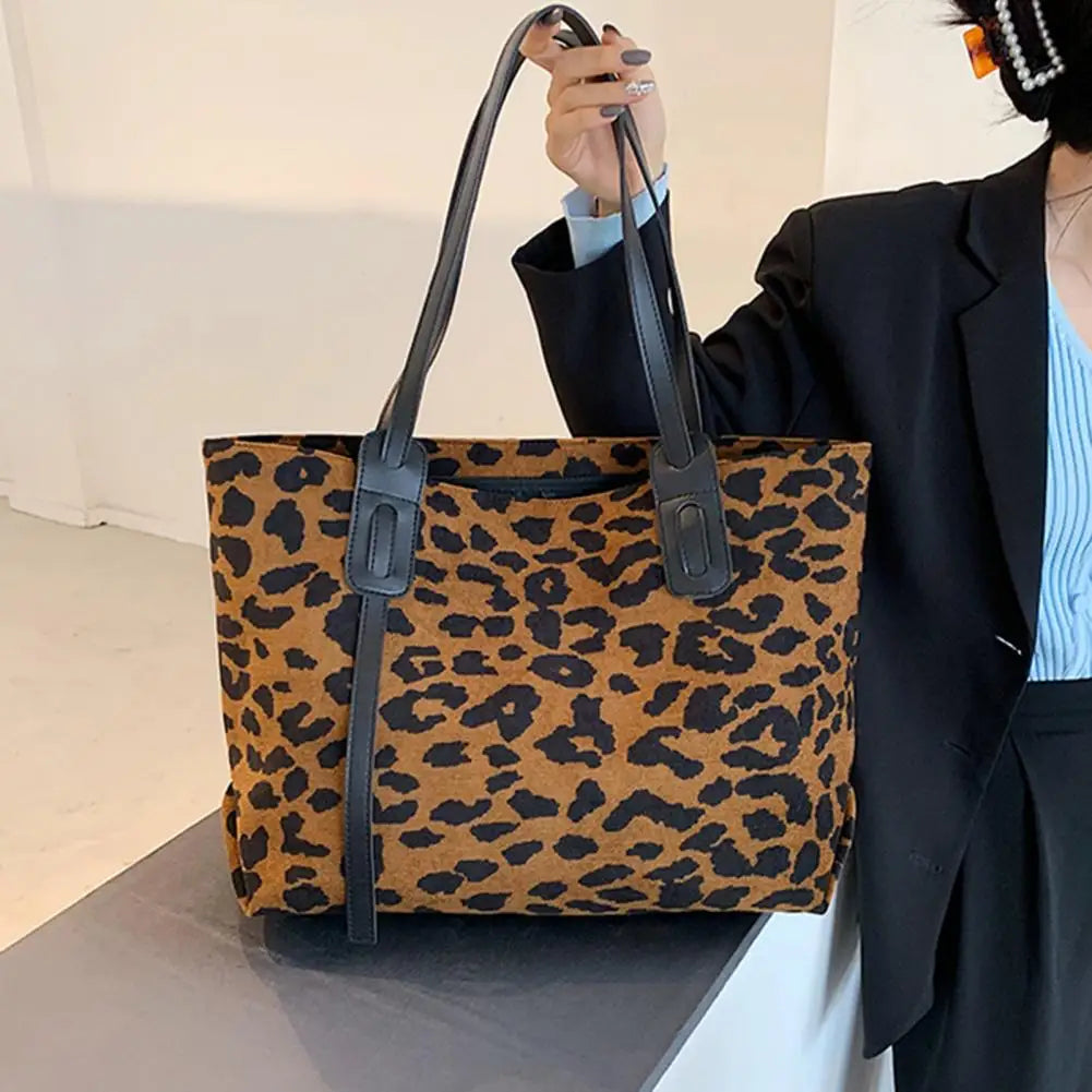 Women's Large Capacity Faux Leather Shoulder Bag