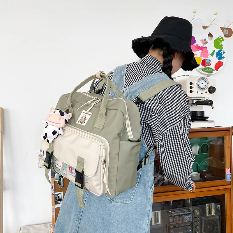Waterproof Small Backpack for Teenage Girls Student College Schoolbag