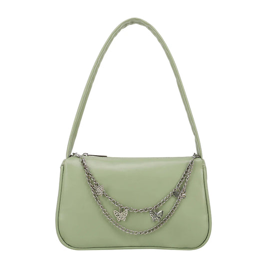 Women Butterfly Chain Underarm Shoulder Bags Casual Small Handbags