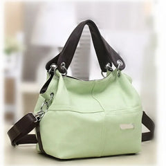 Women Messenger Bucket Bags PU Leather Small Shoulder Schoolbag