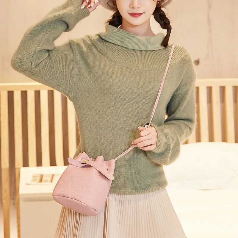 Lychee Pattern Vintage Messenger Bag Crossbody Bag Tote