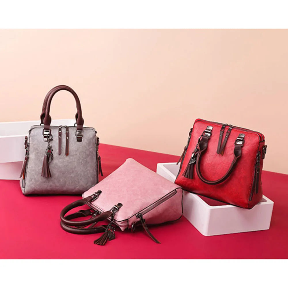 Lady Tassel Messenger Bags Retro Large Capacity High Bags