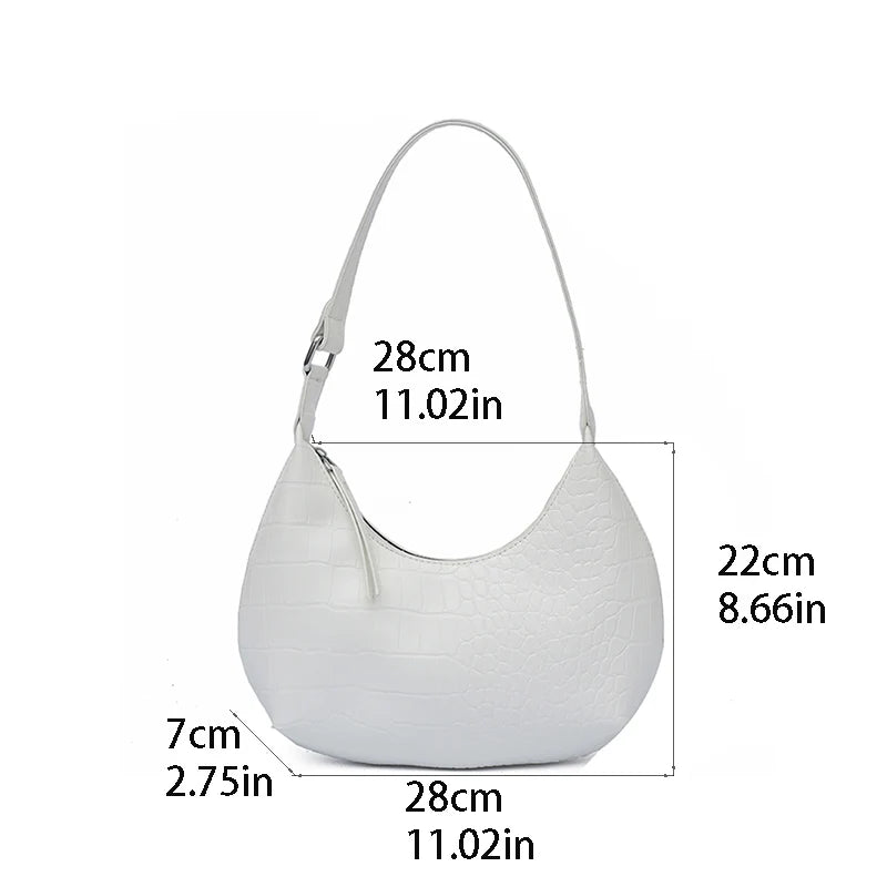 Retro PU Leather Top Handle Bag Women Shoulder Totes Clutch