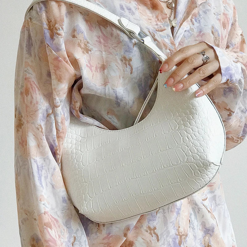 Retro PU Leather Top Handle Bag Women Shoulder Totes Clutch