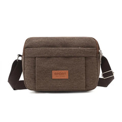 Canvas Messenger Bag Men's Crossbody Bag