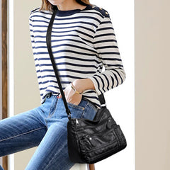 Soft Leather Large Capacity Shoulder Bag