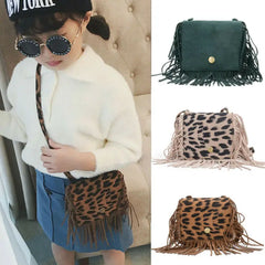 Kids Tassel Mini Messenger Bag Girls Handbags Coin Purse