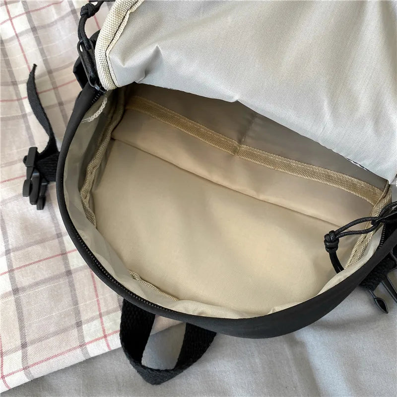 Style Canvas Mini Backpack for Women Travel School Bag