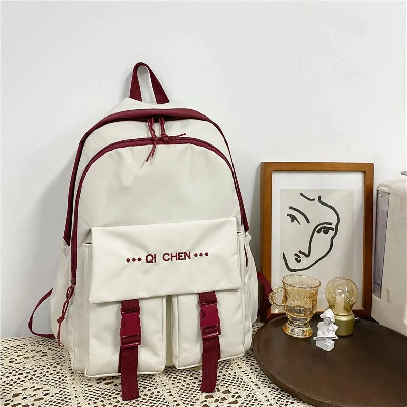 Forest School Bags Female Ins Style Japanese Backpack Female Large-Capacity