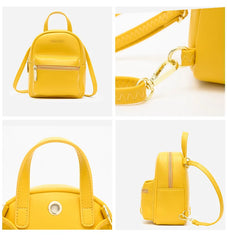 Women's Pu Leather Mini Backpack Shoulder Bag