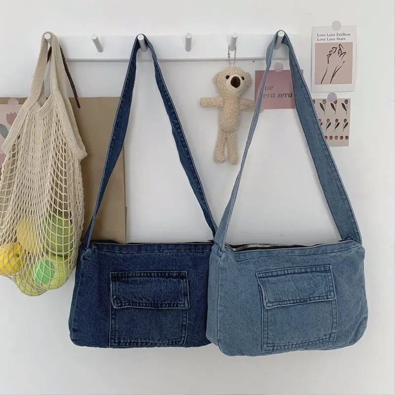 Large Capacity Women Shoulder Bag Street Canvas Casual Handbag