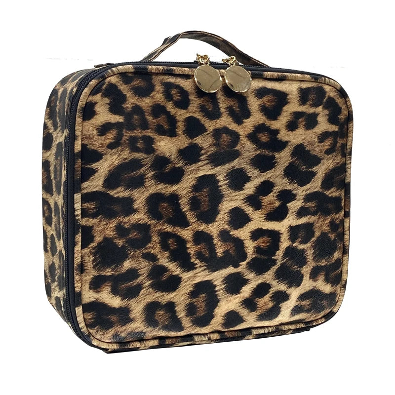 Leopard Waterproof Cosmetic Bag Large Capacity Beauty Makeup