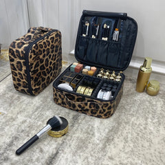 Leopard Waterproof Cosmetic Bag Large Capacity Beauty Makeup
