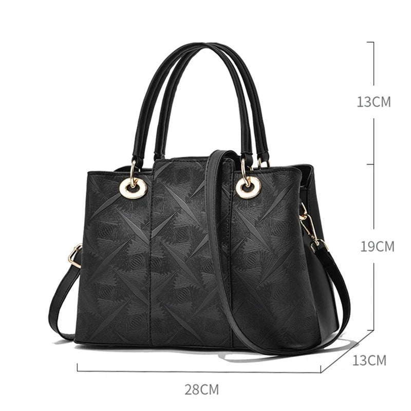 Luxry PU Leather Crossbody Tote Bag for Women Shoulder Handbag