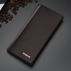 Men's Long Buckle Business Wallet Thin Clutch Envelope Billetera Cartera Hombre