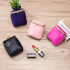 Mini Lipstick Bag Coin Purse Sheepskin Portable Wallet
