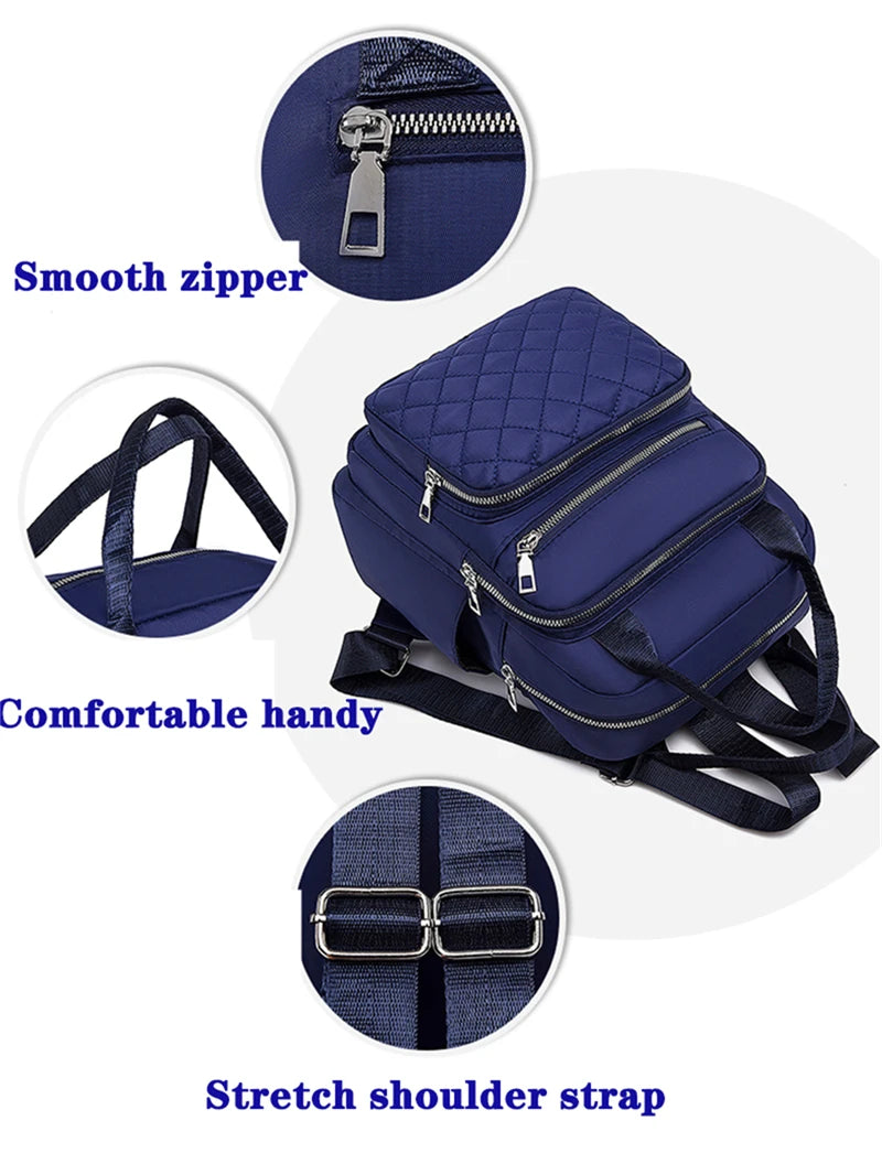 Women Handbag Laptop Casual Travel Back Pack Waterproof Nylon Messenger Bag