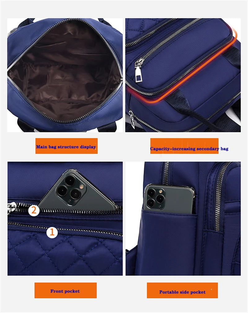 Women Handbag Laptop Casual Travel Back Pack Waterproof Nylon Messenger Bag