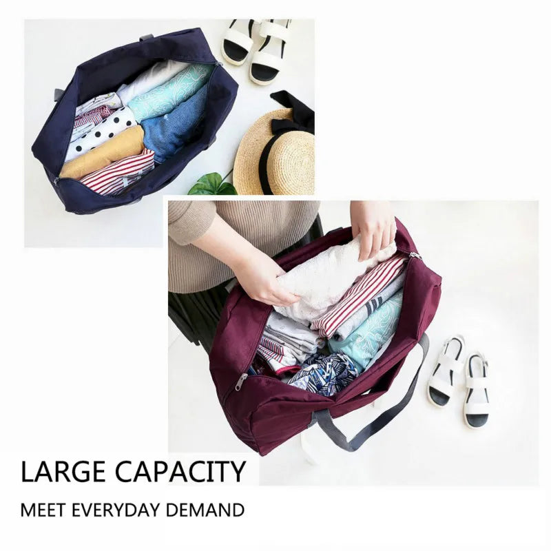Nylon Foldable Travel Bags Unisex Large Capacity Bag