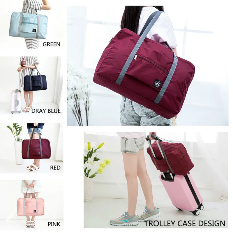 Nylon Foldable Travel Bags Unisex Large Capacity Bag