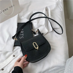 PU Leather Shoulder Bags For Women Small Square Crossbody Bag