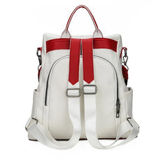 PU Leather Women Backpack Anti-Theft Travel Backpack Large Capacity