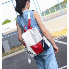 PU Leather Women Backpack Anti-Theft Travel Backpack Large Capacity
