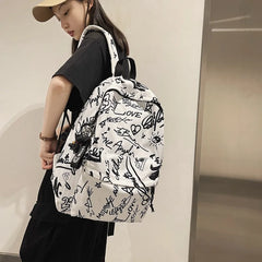 Nylon Water Backpack Men Large Capacity Schoolbag For Girl