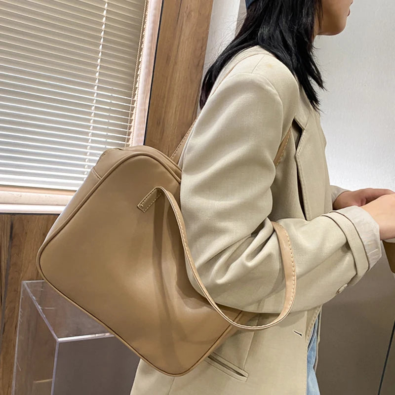 PU Leather Shopping Bag Handbags Famous Brands Women Shoulder Bag
