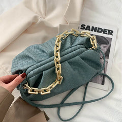 Women's Pu Leather Chain Shoulder Bag Crossbody Bags for Women