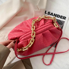 Women's Pu Leather Chain Shoulder Bag Crossbody Bags for Women