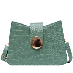 Retro Crocodile Pattern Shoulder Bags For Women PU Leather
