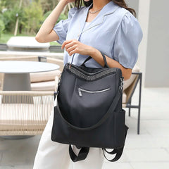 Rivet Backpack Women Leisure Back Pack Ladies Knapsack Casual Travel Bags