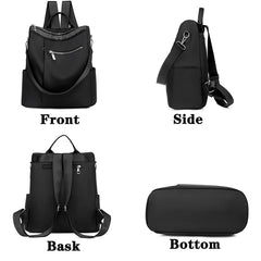 Rivet Backpack Women Leisure Back Pack Ladies Knapsack Casual Travel Bags