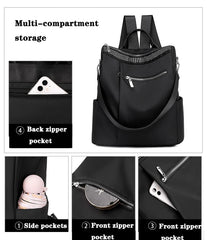 Rivet Backpack Women Leisure Back Pack Ladies Knapsack Casual Travel Bags