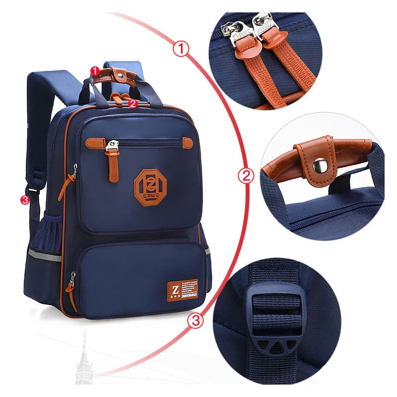 Girls Primary School Orthopedic Backpack Waterproof Big Capacity