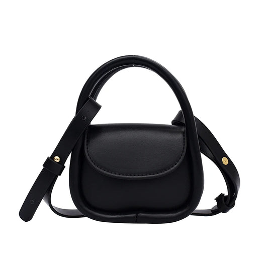 Women's Mini Handbag Portable Shoulder Bag PU Leather Square Bag