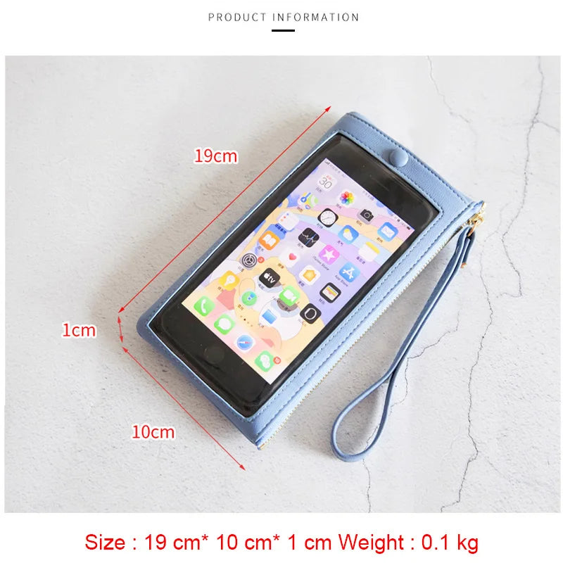 Slim Zipper Wallets for Women Money Bag Clutch Purse