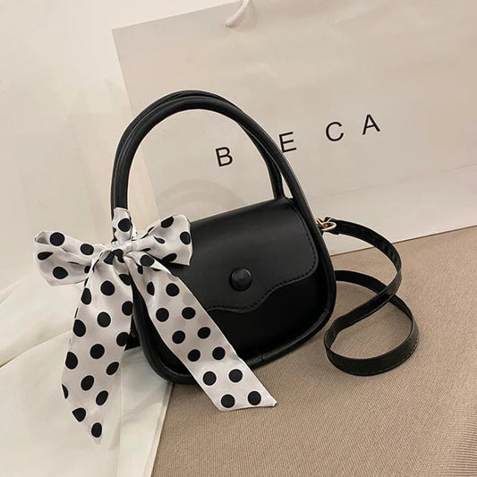 Small Bow Shoulder Bag Crossbody Top-handle Bag