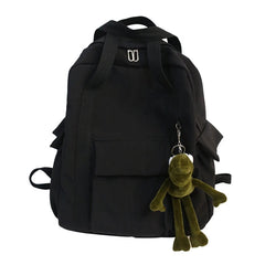 Women's Waterproof Nylon Backpack for Teenage Girl School Bag