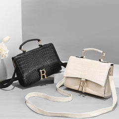 Stone Pattern Shoulder Bags Crossbody Handbag Flap Small Top-handle Bag